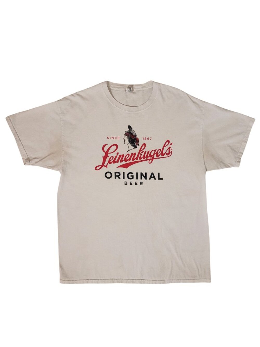 Leinenkugel's Original Beer Logo Crewneck Graphic Tee Cotton Adult XL